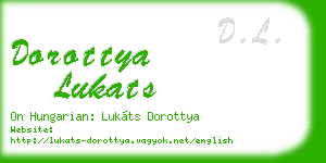 dorottya lukats business card